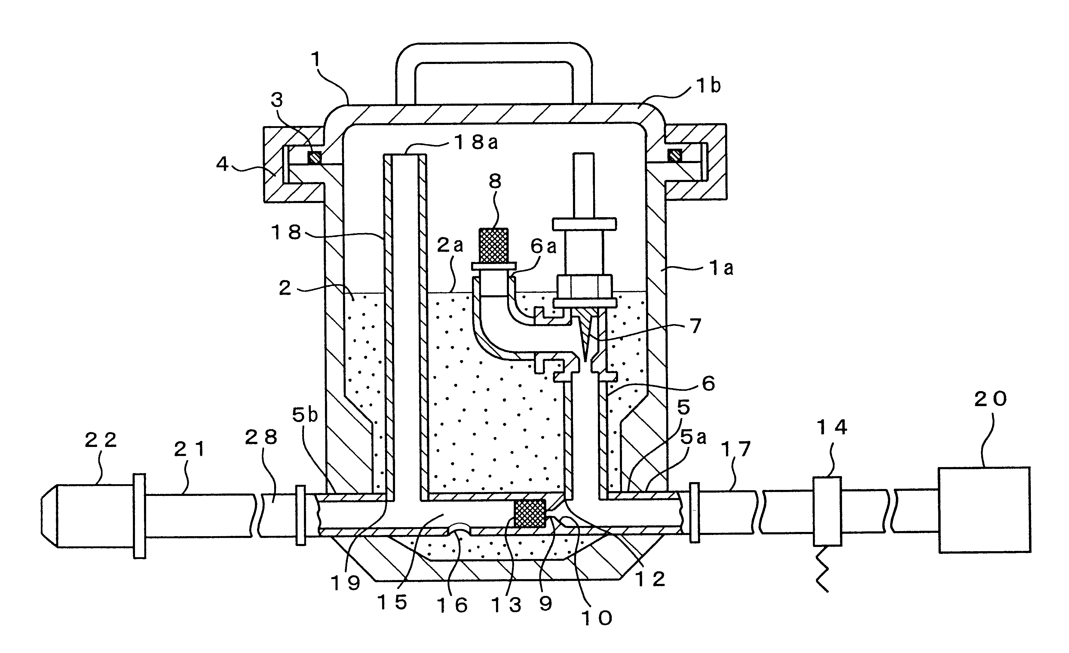 Slip prevention particle injection device