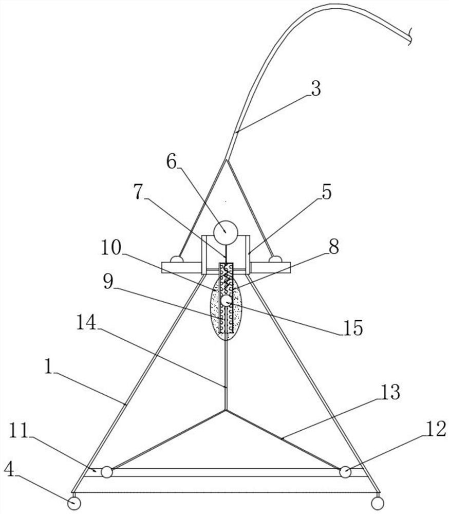 Novel self-contraction type aquatic fishing net