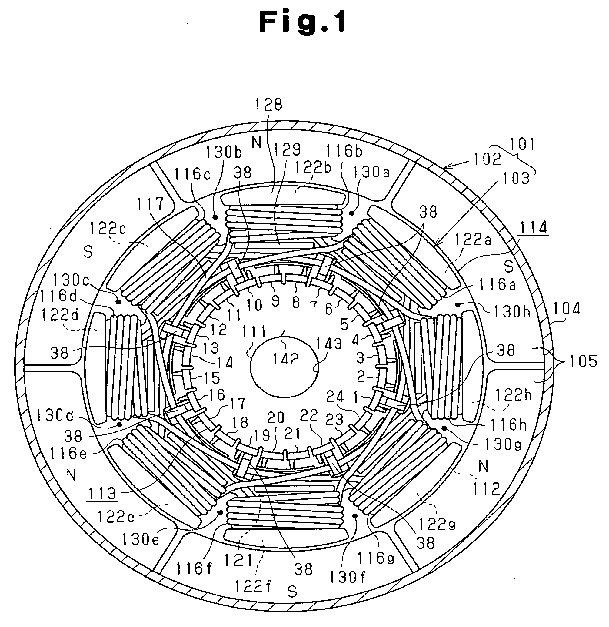 Armature, method for manufacturing the armature, and direct current motor