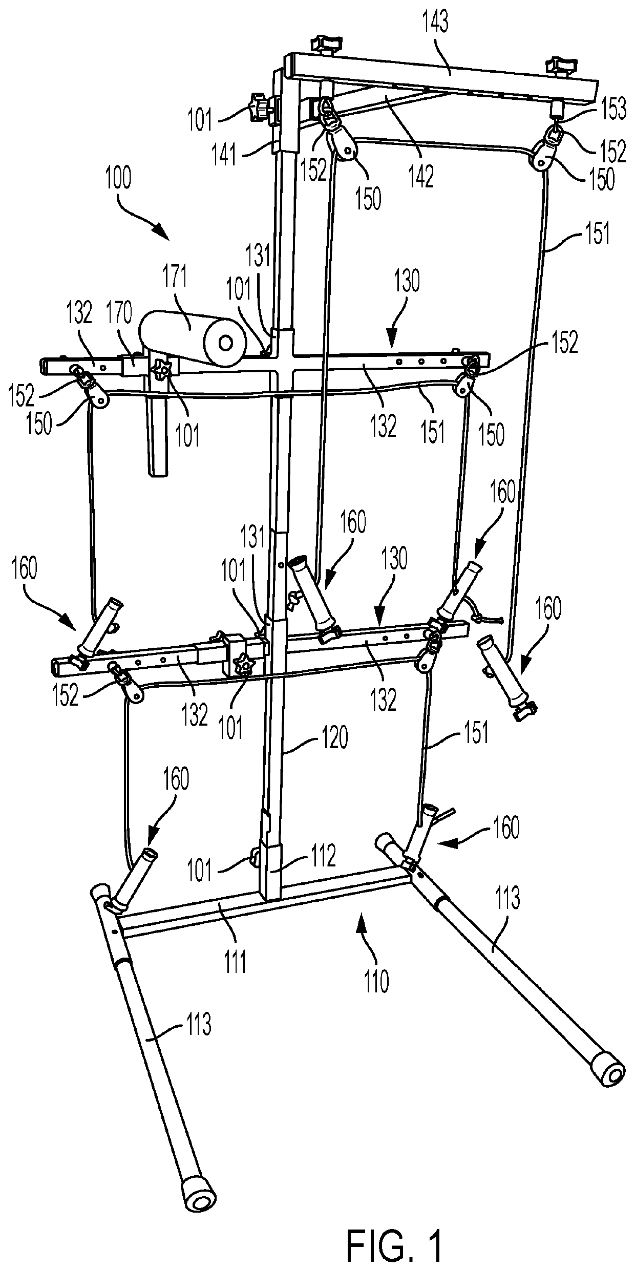 Adjustable shoulder exercise device