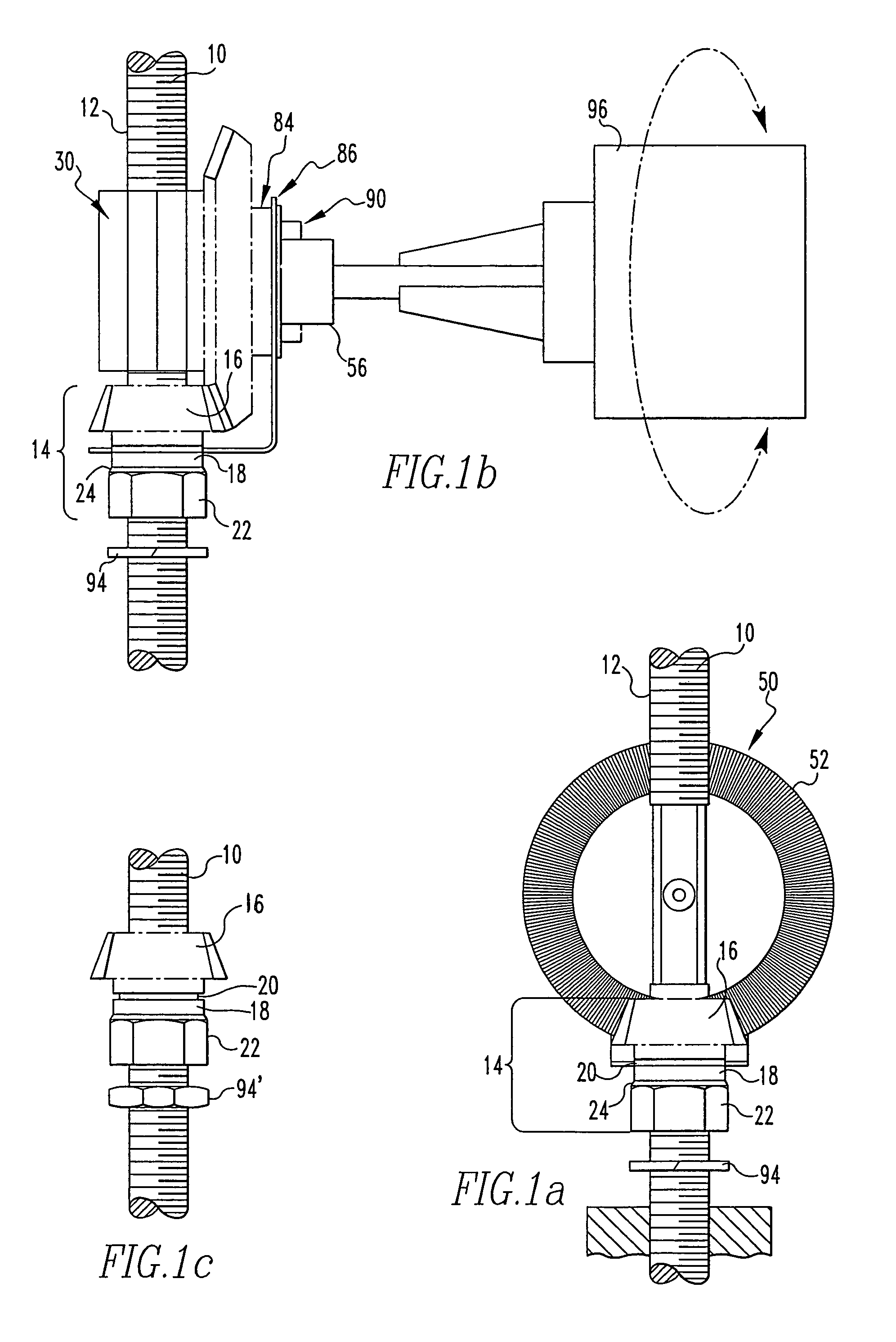 Speed nut and drive gear assembly