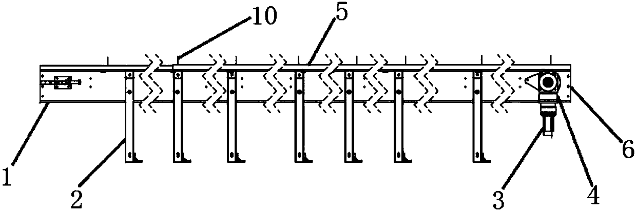 Double-chain conveyor with attaching plate