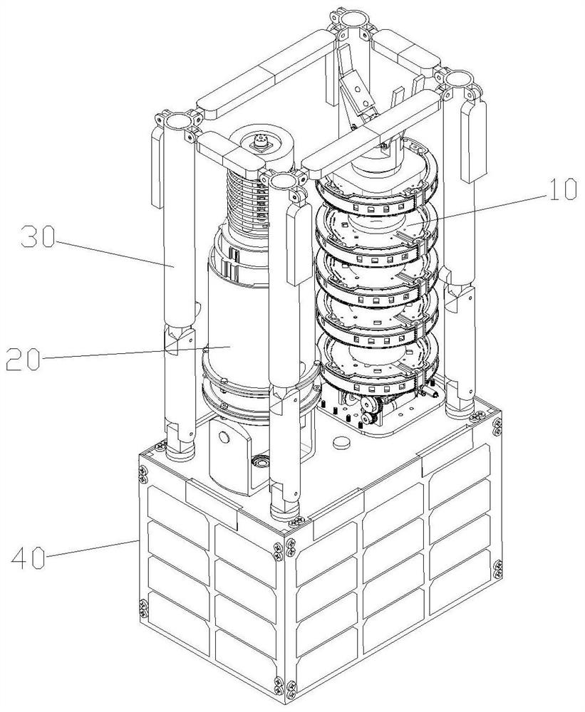 Space station extravehicular service robot with flexible arm and working method of space station extravehicular service robot