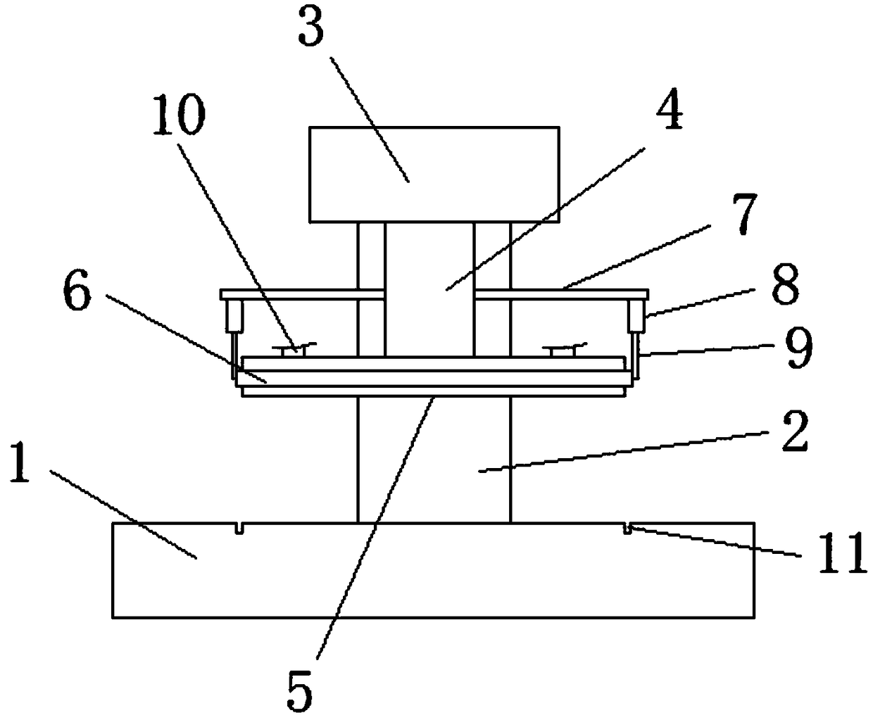 Device for treating edge material of rubber product