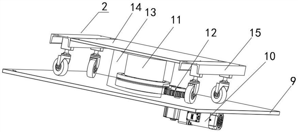 An automatic rotating upper board conveying device for circuit board processing and its working method