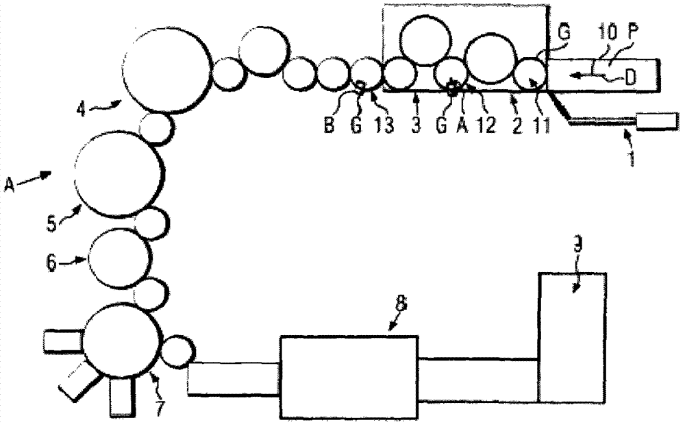 Container handling machine and machine for container handling