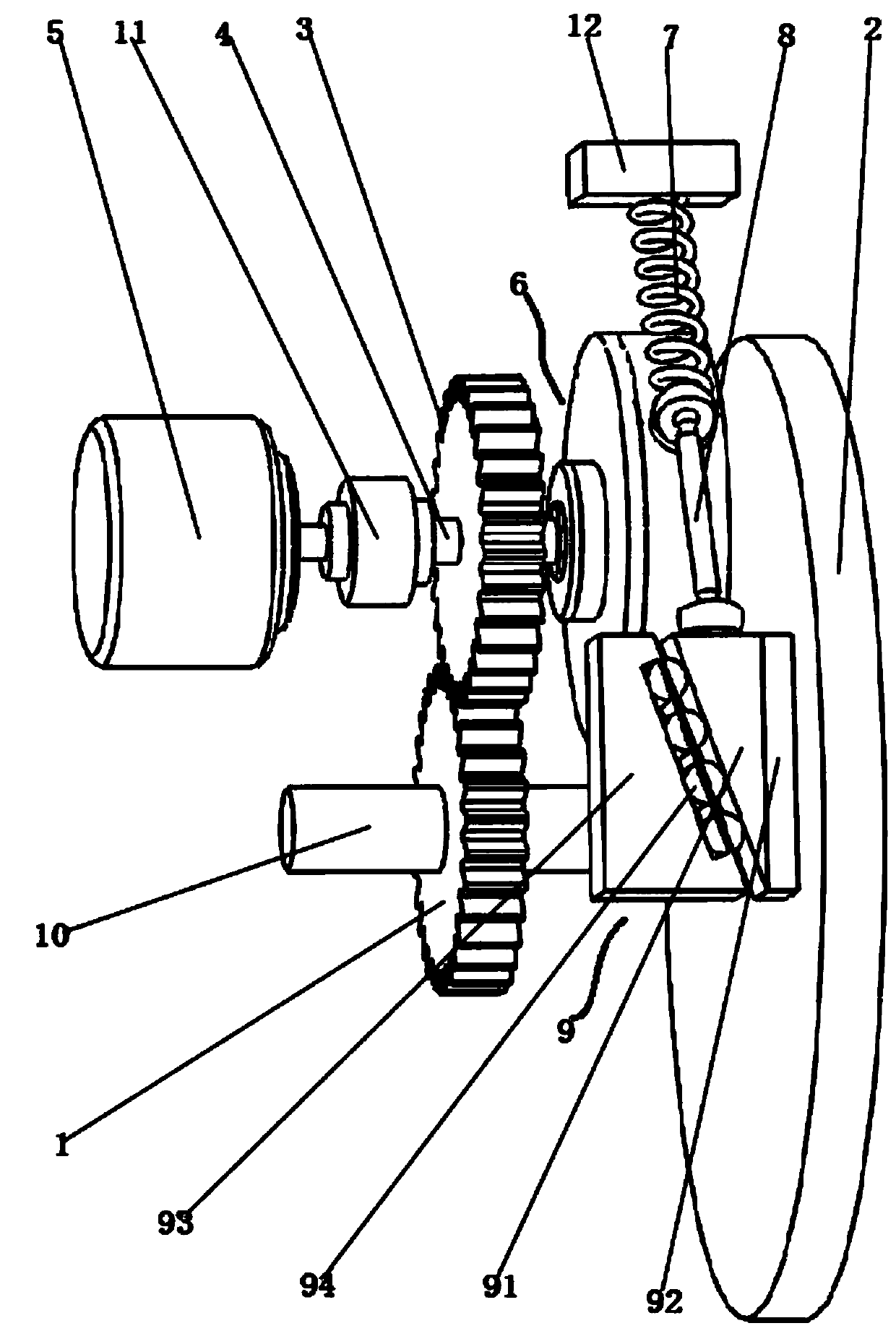 Self-energizing magnetorheological fluid brake device capable of recycling brake energy