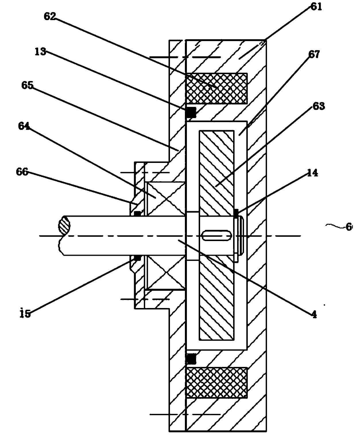 Self-energizing magnetorheological fluid brake device capable of recycling brake energy