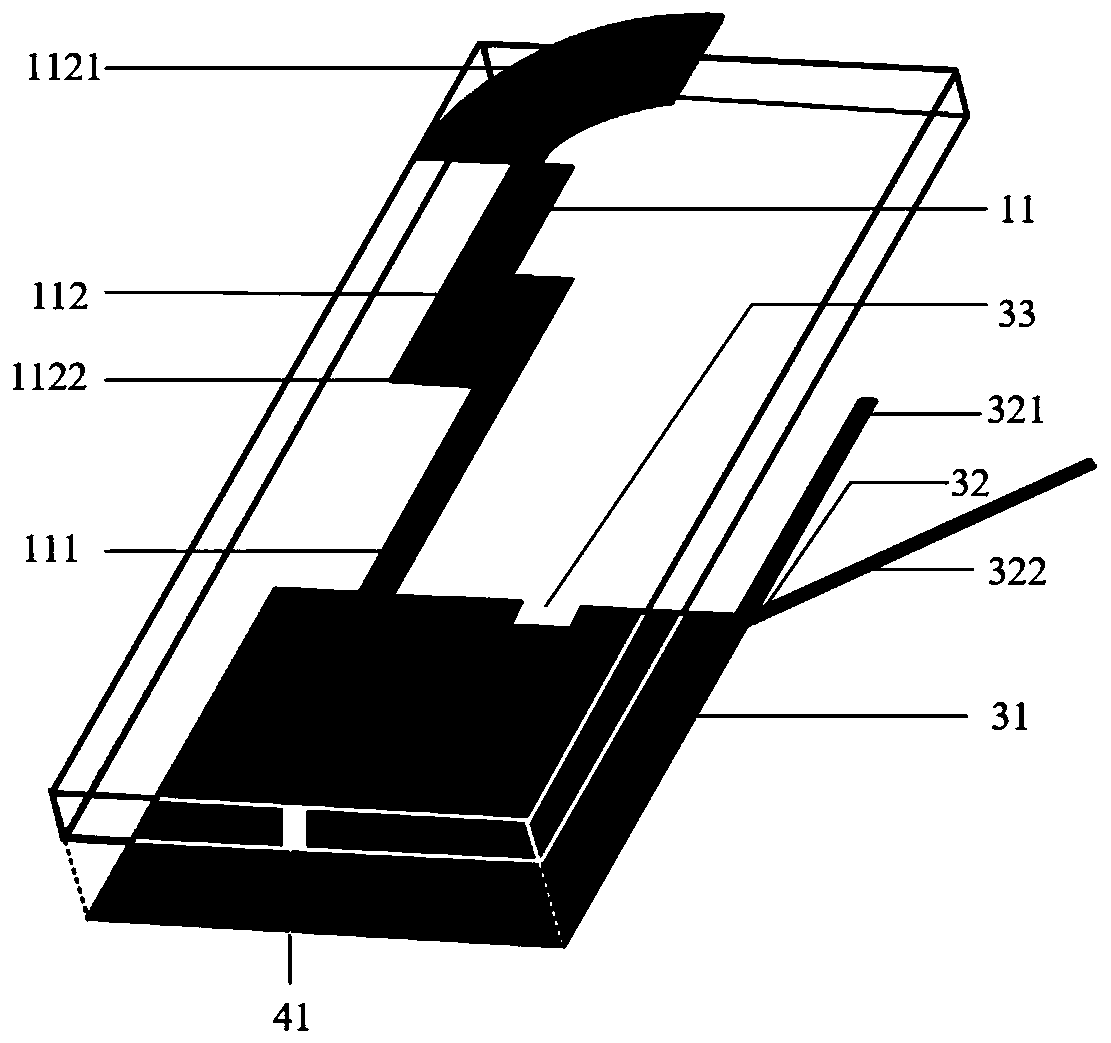 Broadband mimo antenna based on four elements