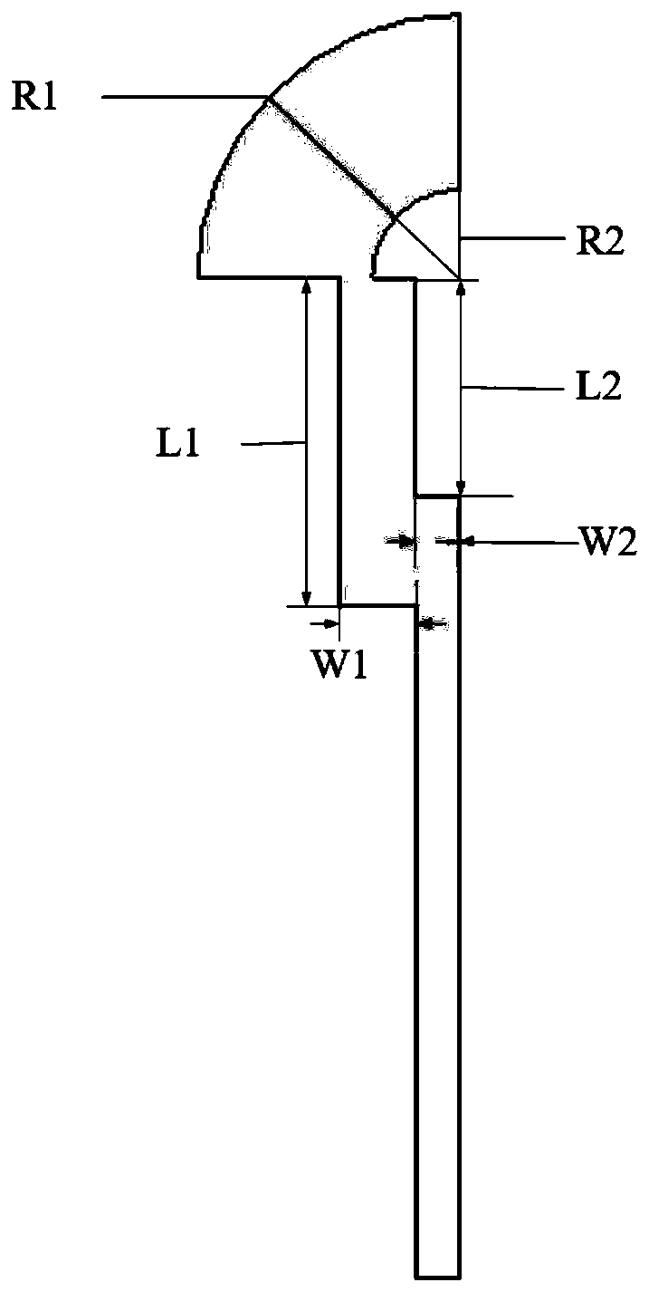 Broadband mimo antenna based on four elements