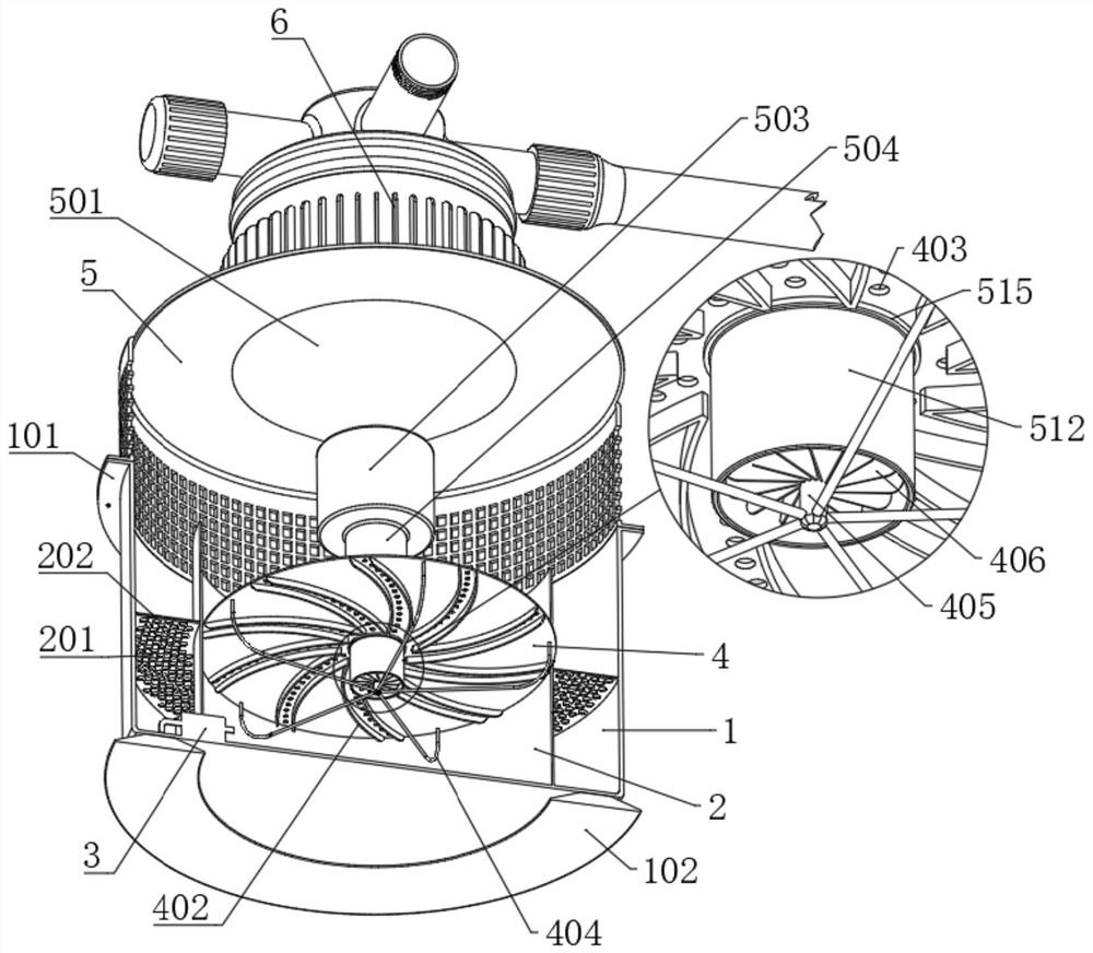 Air filtering device for flexible paper extraction production line