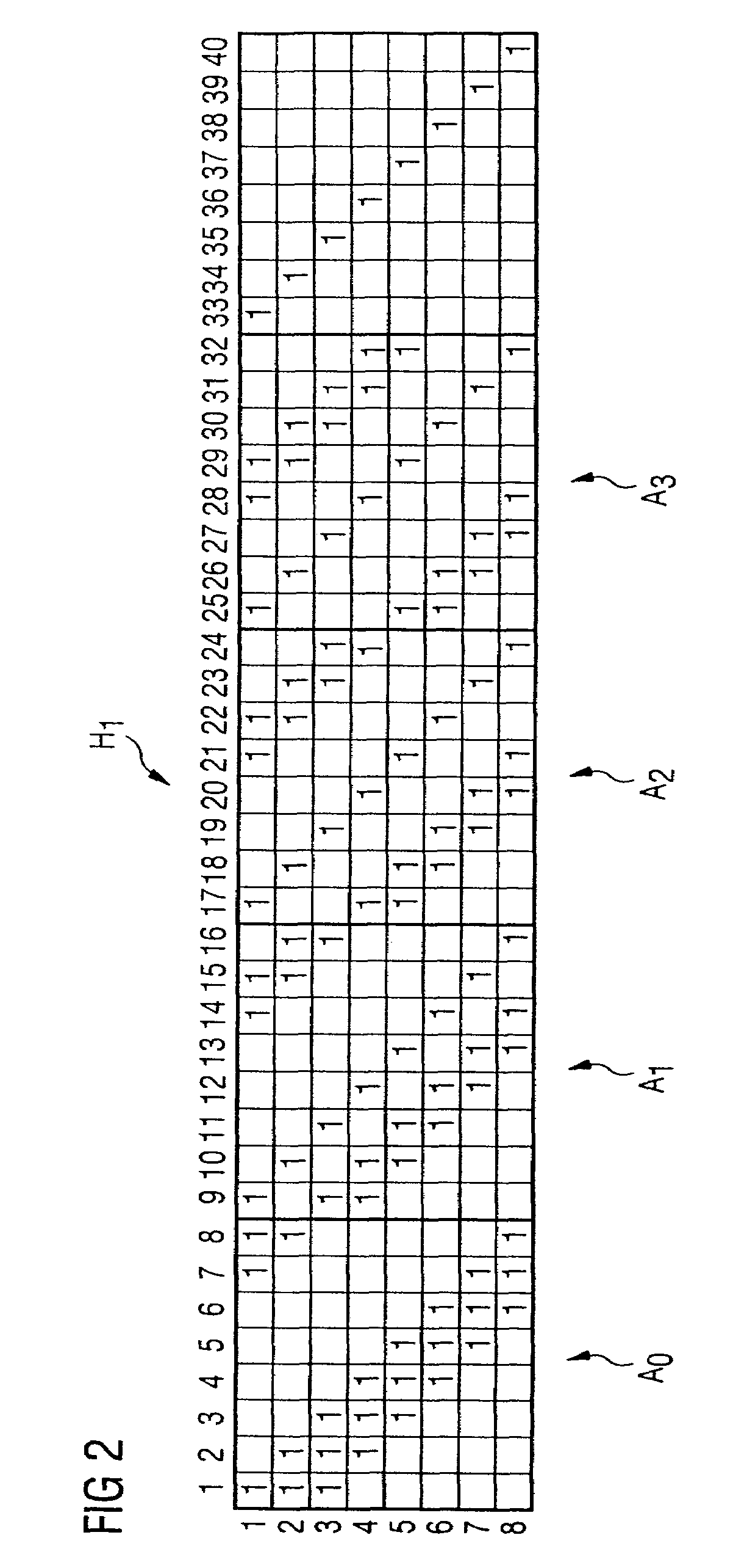 Device and method for determining a position of a bit error in a bit sequence
