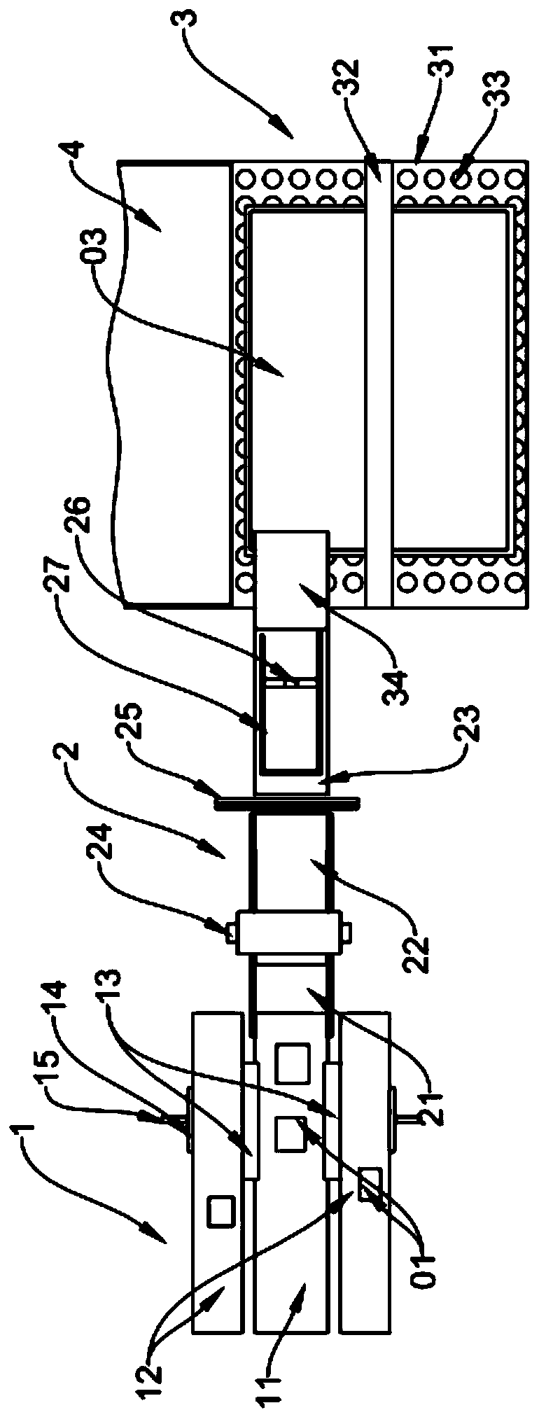 Full-automatic packaging system for combined packaging of hygienic products