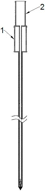 A trocar knife for cystic solid mass puncture biopsy