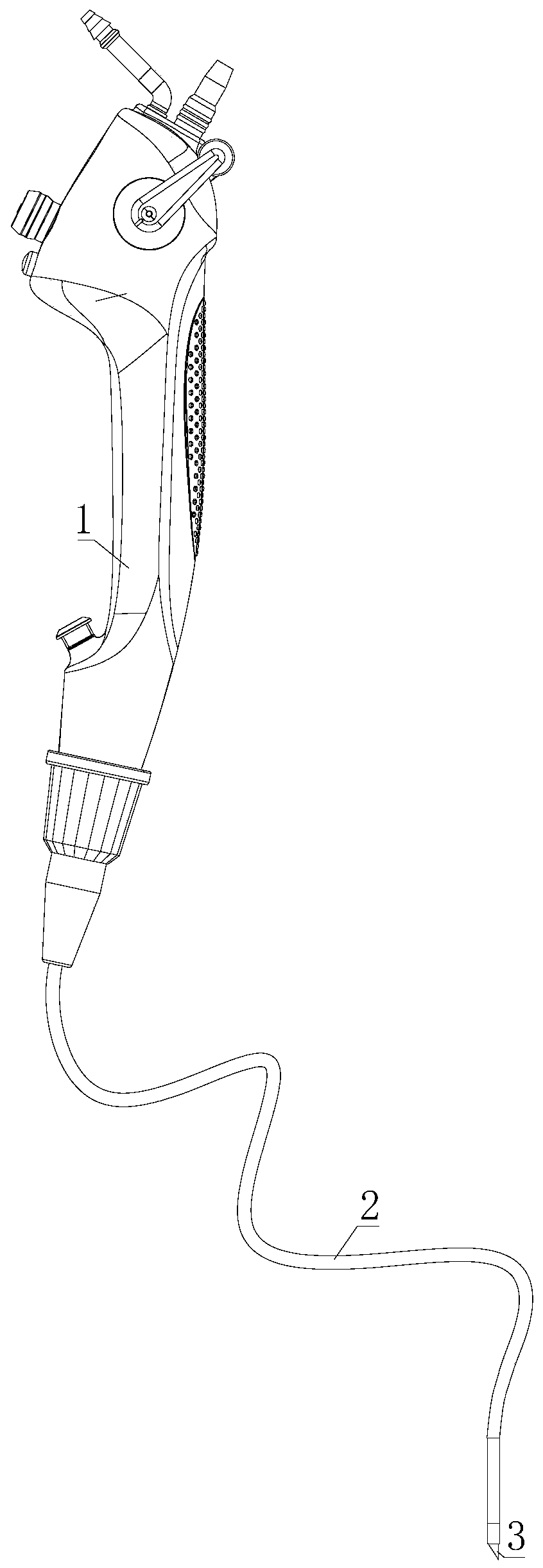 Visual puncture endoscope