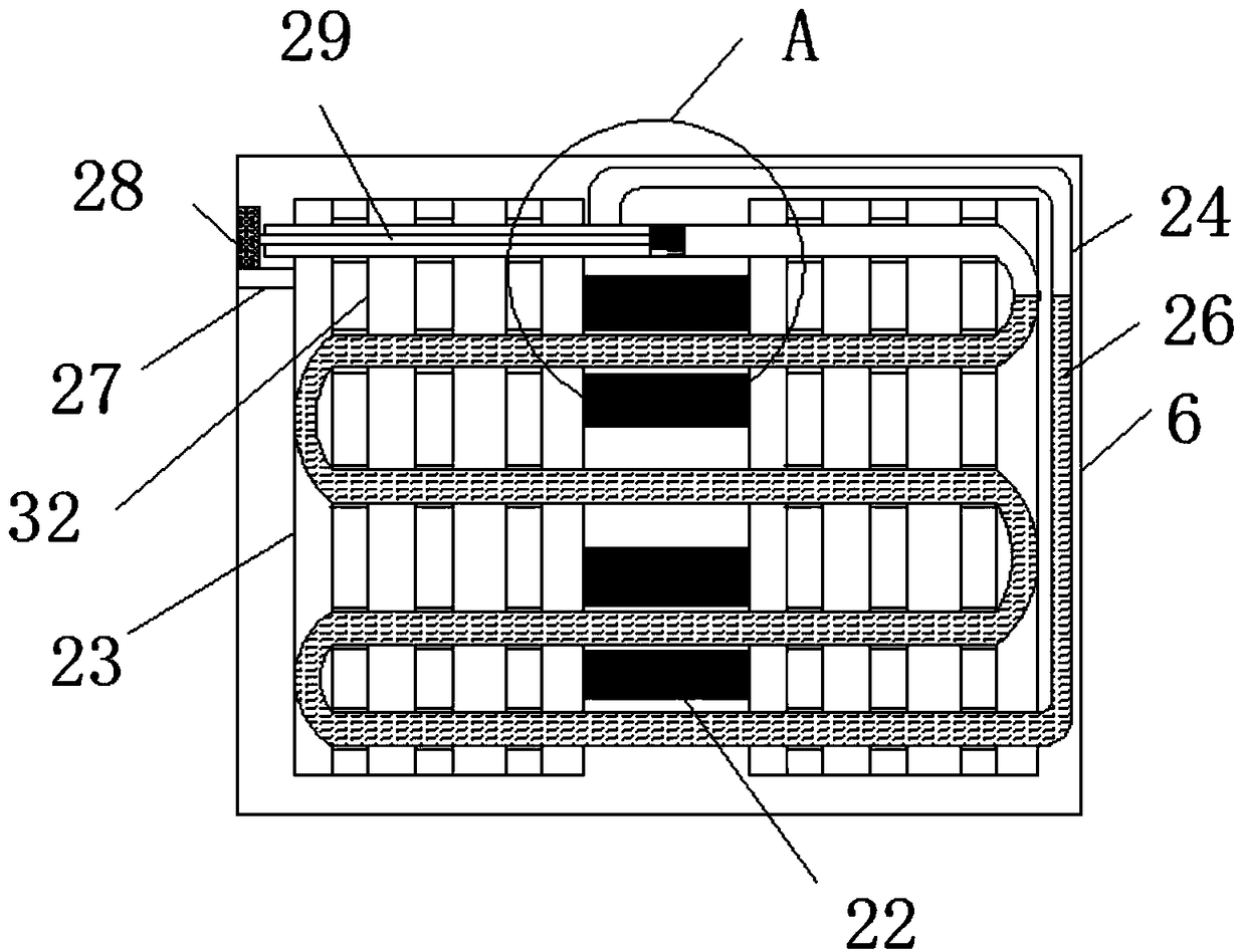 Efficient heat dissipation device of automatic power cabinet