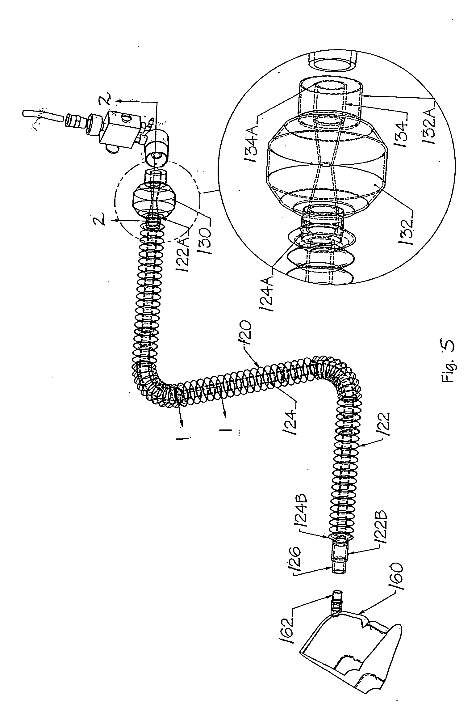 Apparatus and method for humidification of inspired gases