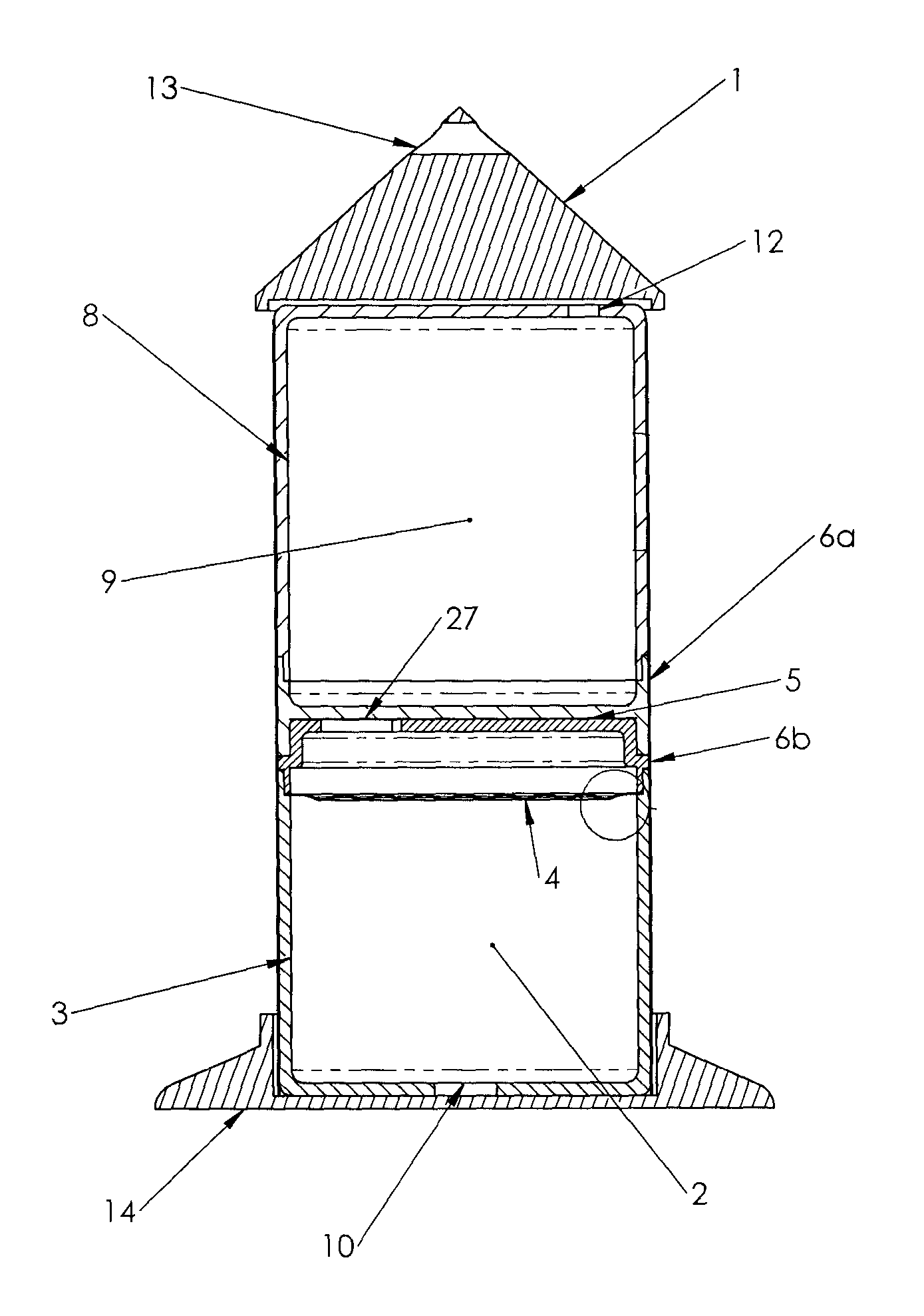 Apparatus and method for delivering beneficial liquids at steady rate