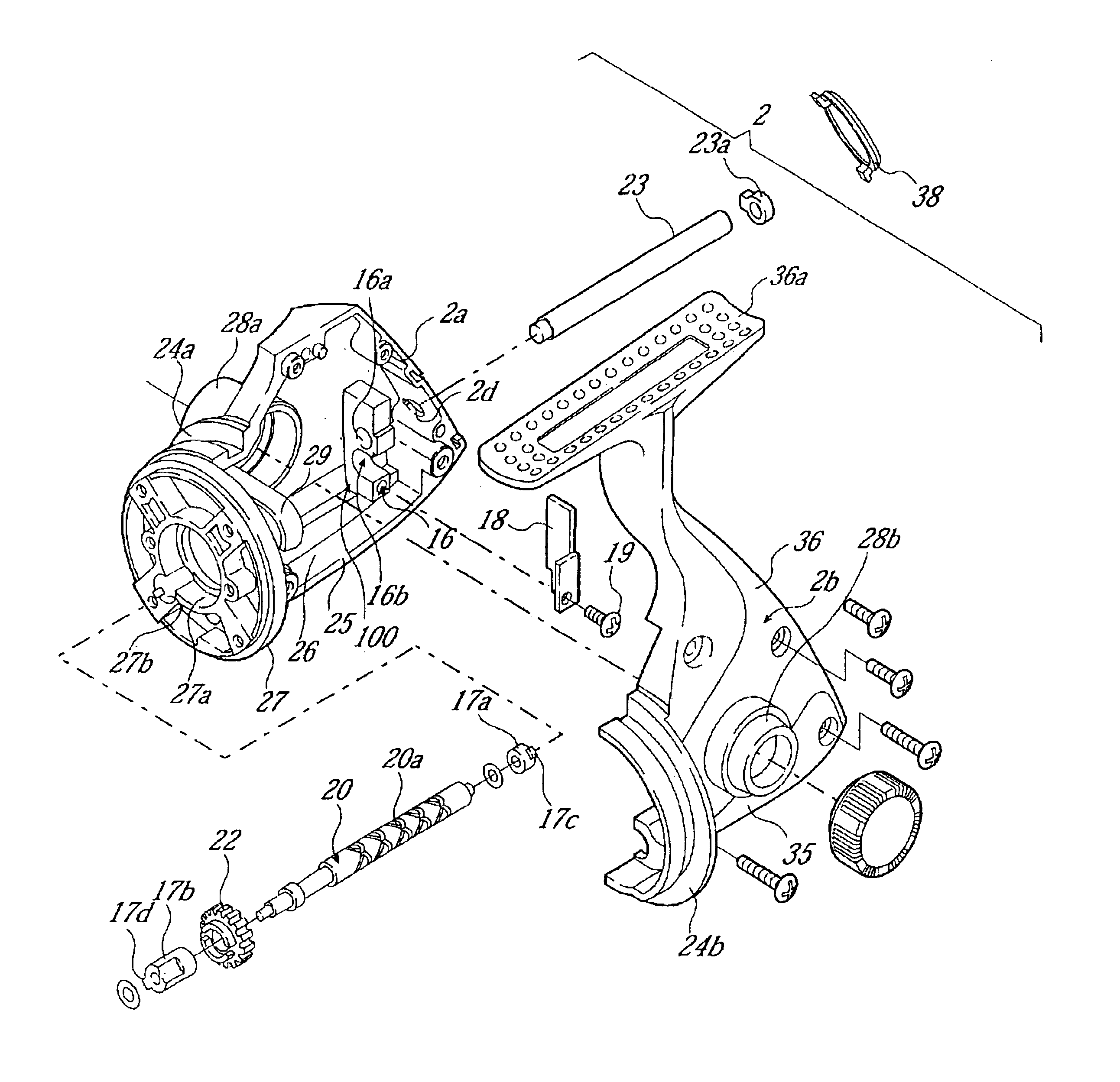 Worm shaft attachment structure for spinning reel