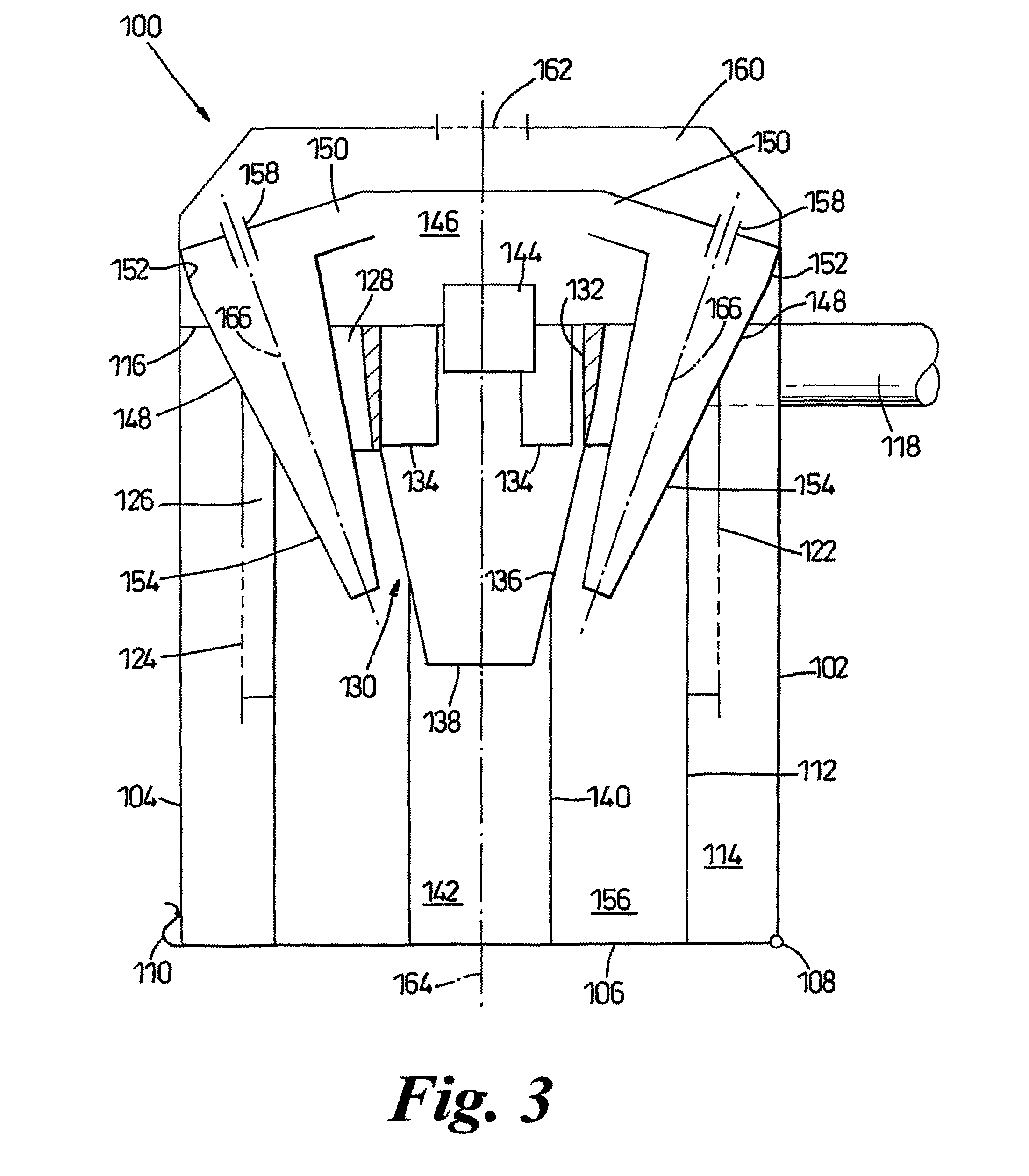 Dirt and dust cyclonic separating apparatus