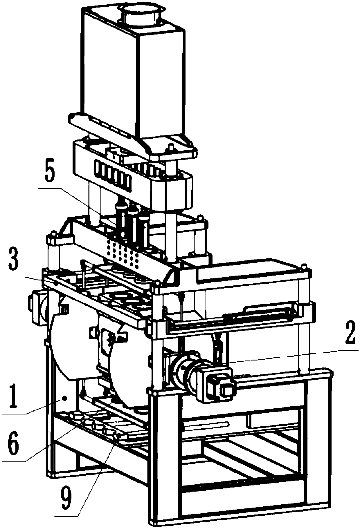 Glass forming press