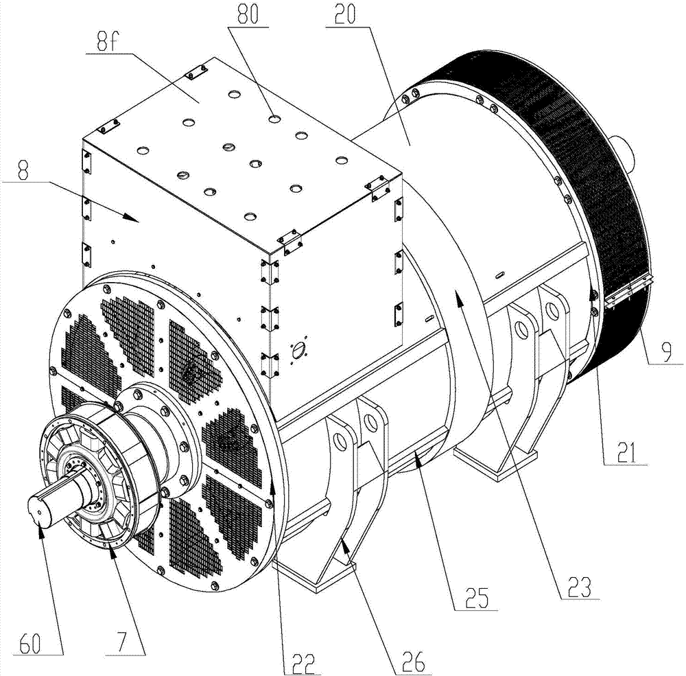 4-MW coaxial mutual feedback type synchronous motor