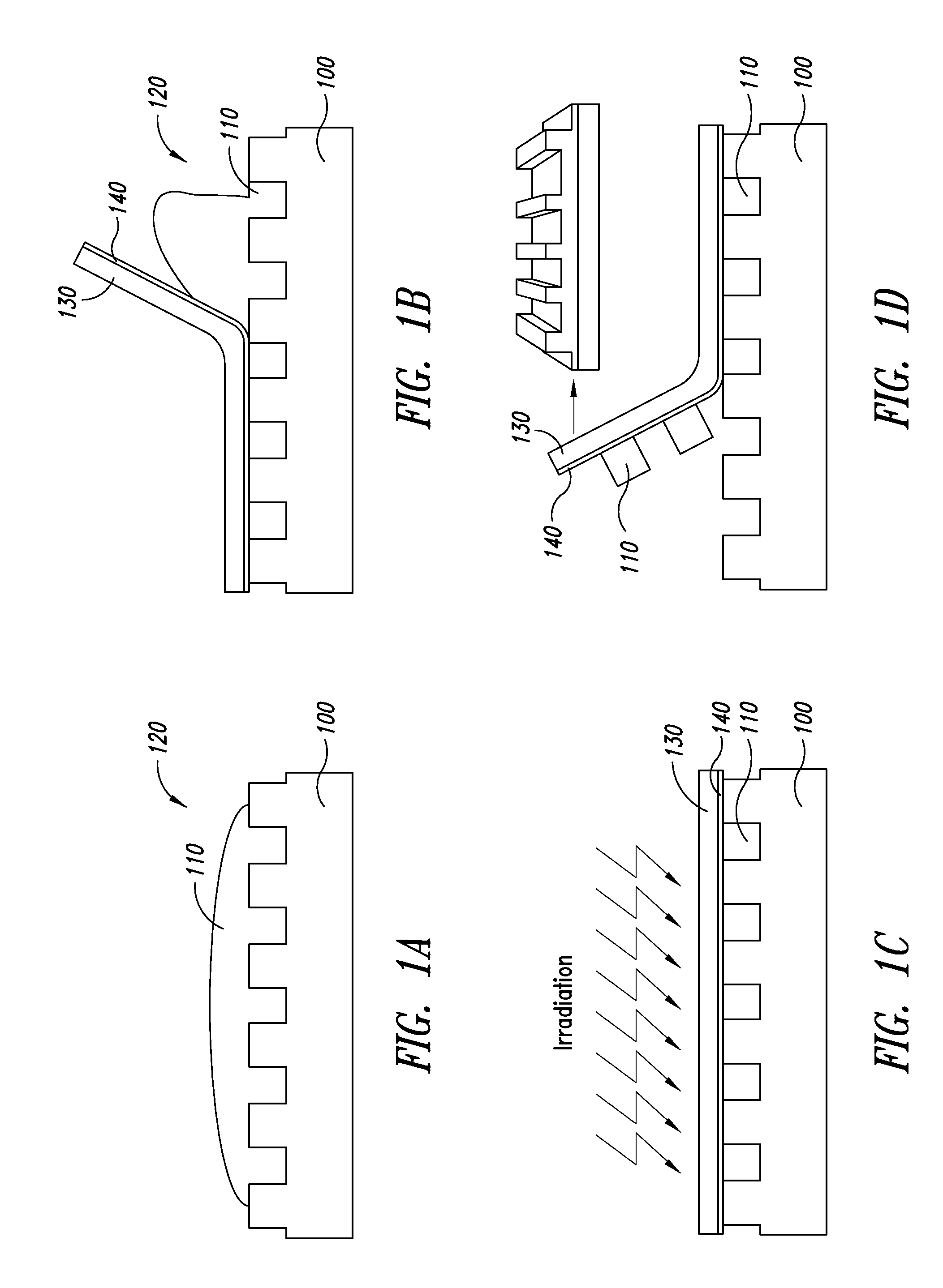 Method of manufacturing micro patterned device and device obtained by the method