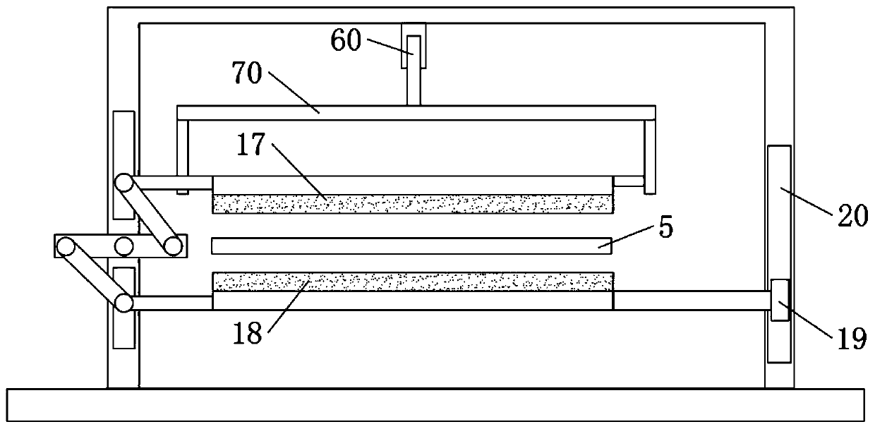 Galvanized iron alloy door polishing device