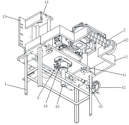 A kind of maize husk peeling mechanical testing equipment