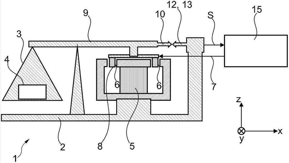 Weighing cell operating on the principle of magnetic power compensation with optoelectronic position sensor
