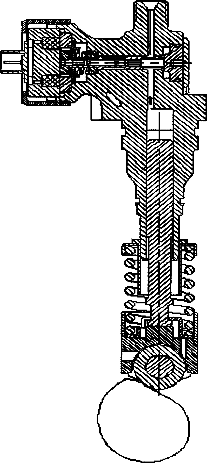 Electric controlled inline fuel-injection apparatus of combining pump-pipe-nozzle