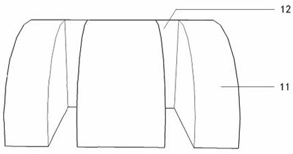 A measuring device for wave-absorbing performance of comb-type hollow embankment in test tank