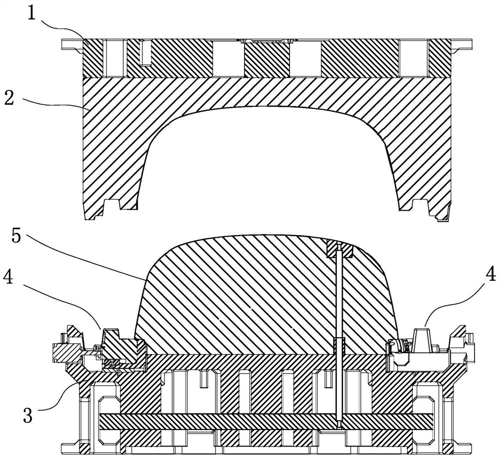 Sliding block and plastic pulling part deformation adjustable separating and inverted buckling mechanism for injection mold