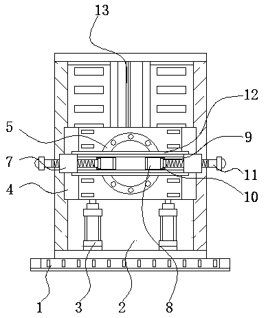 Height-adjustable clamping device for bearing polishing and machining