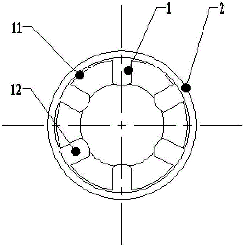 Positive electrode and negative electrode connection integrated structure of implantable pacemaker