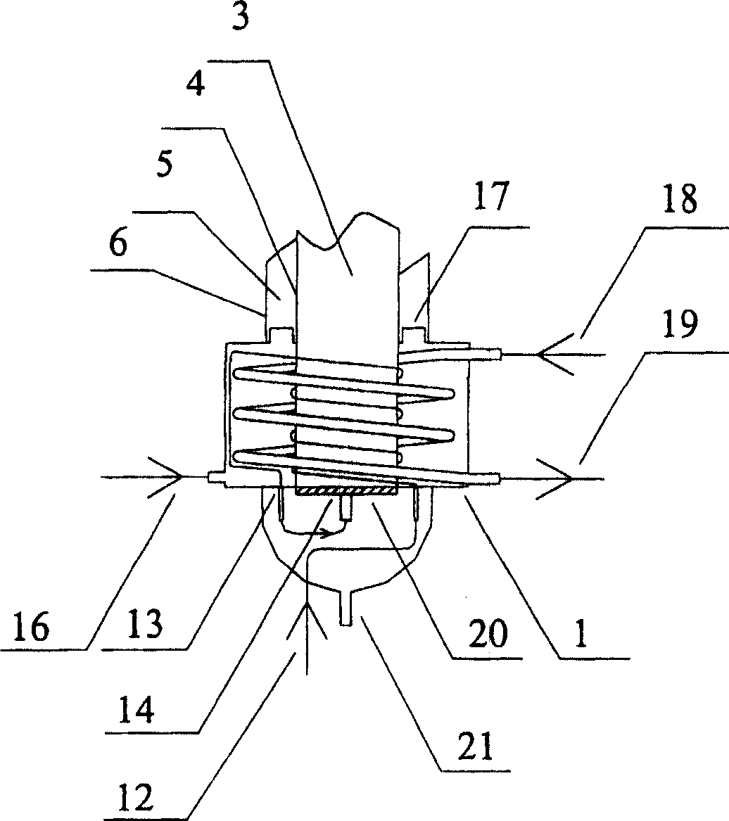 Method for processing strong exothermal reaction using with constant-temperature heat exchanging device