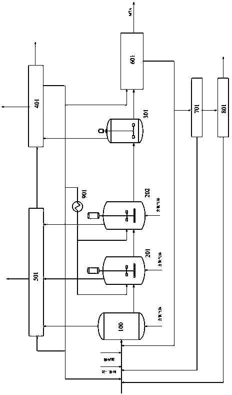 Method for preparing medium-purity terephthalic acid by gradual heating oxidation