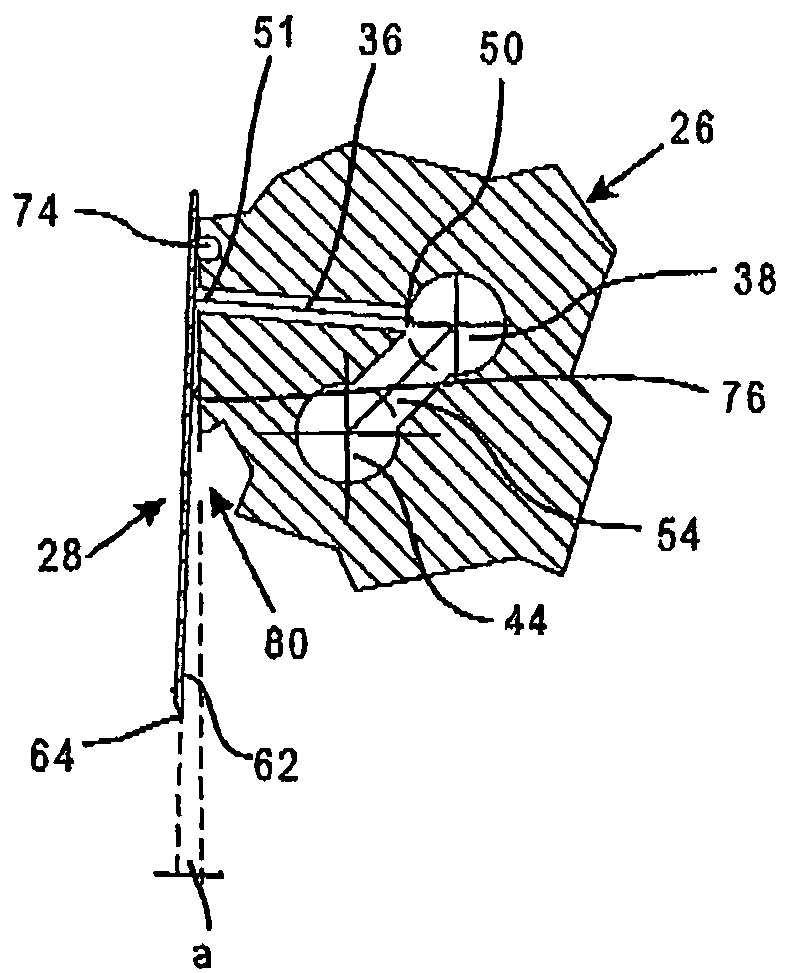 Nozzle assembly for applying a liquid to a substrate