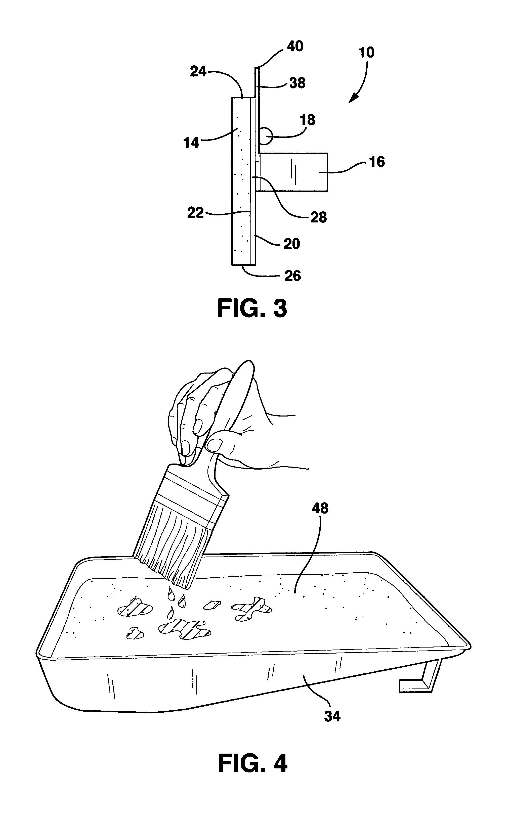 Painting device to produce decorative appearance
