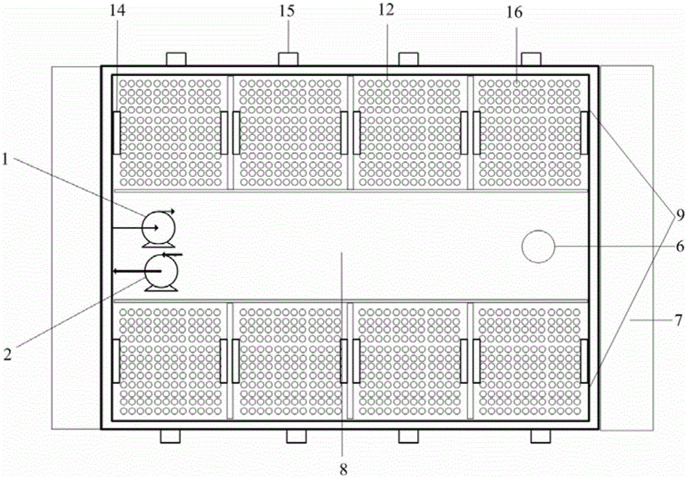 Shellfish engineering culture method and shellfish multilayer flowing water culture device