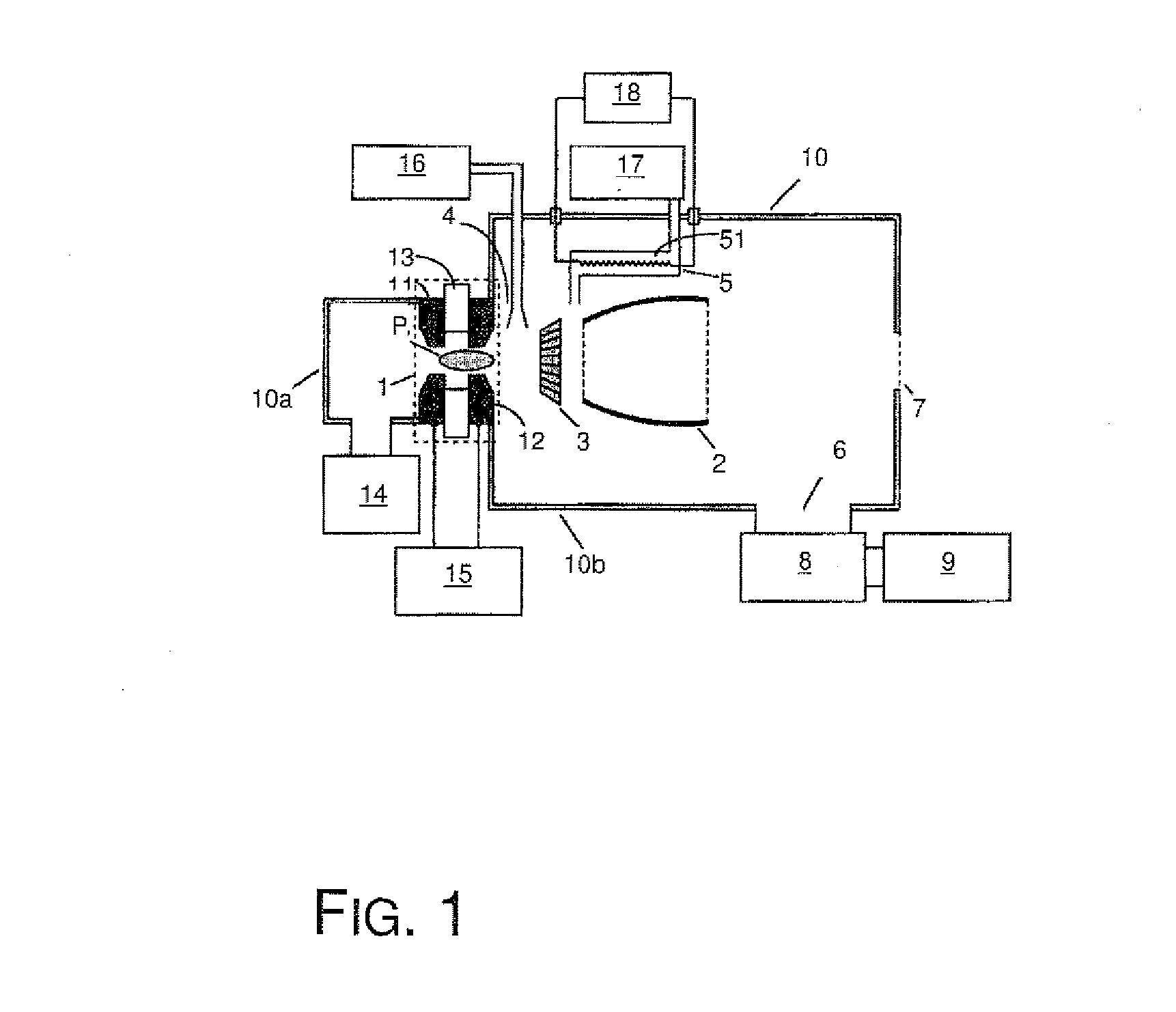 Device for producing extreme UV radiation