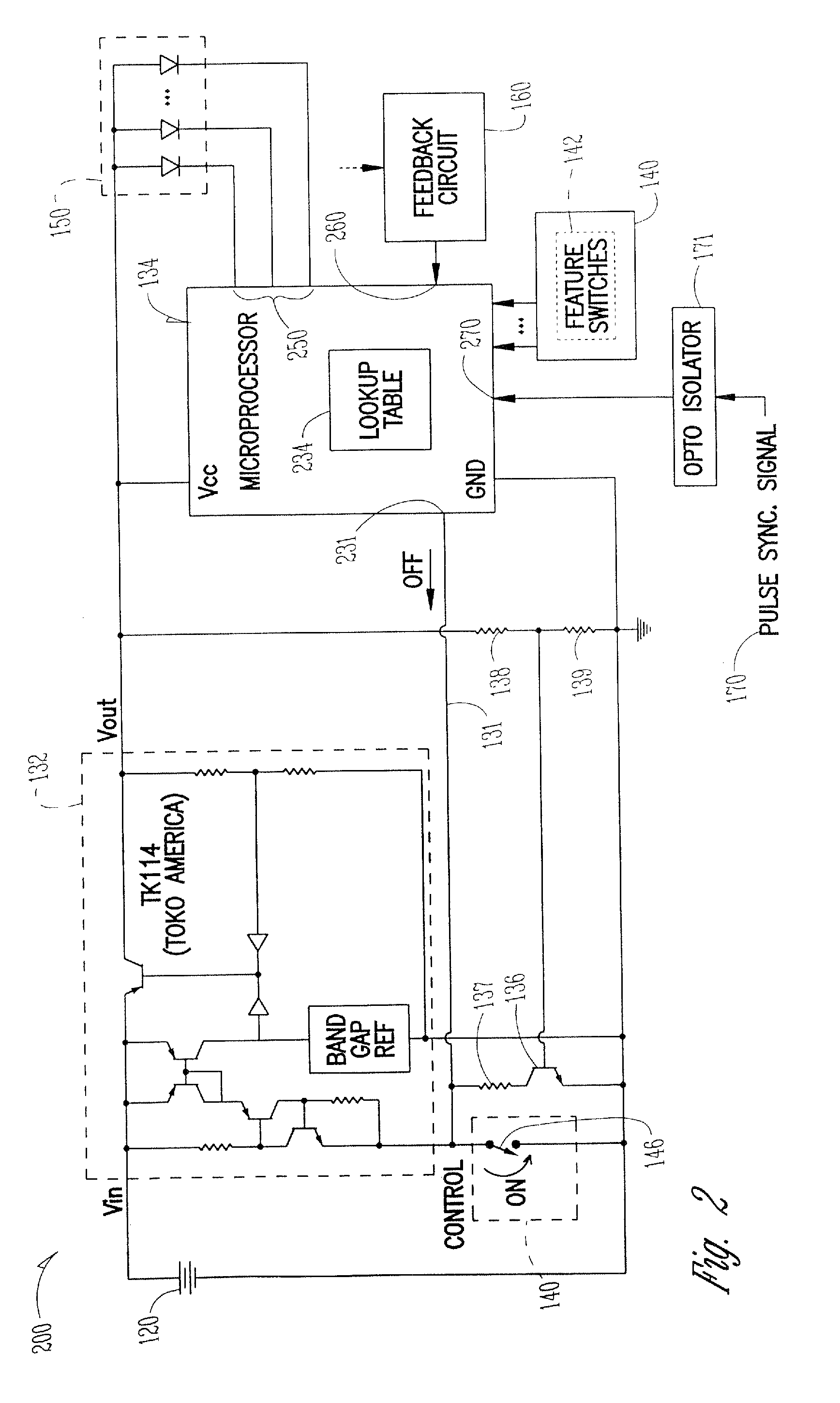 Method and apparatus for pulsed L.E.D. illumination for a camera