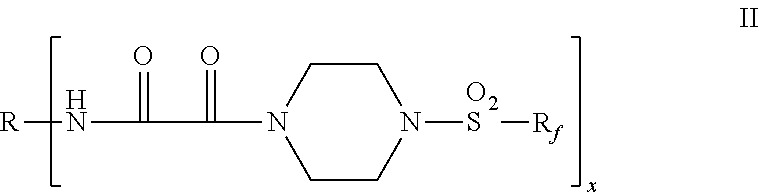 Fluorochemical piperazine carboxamides