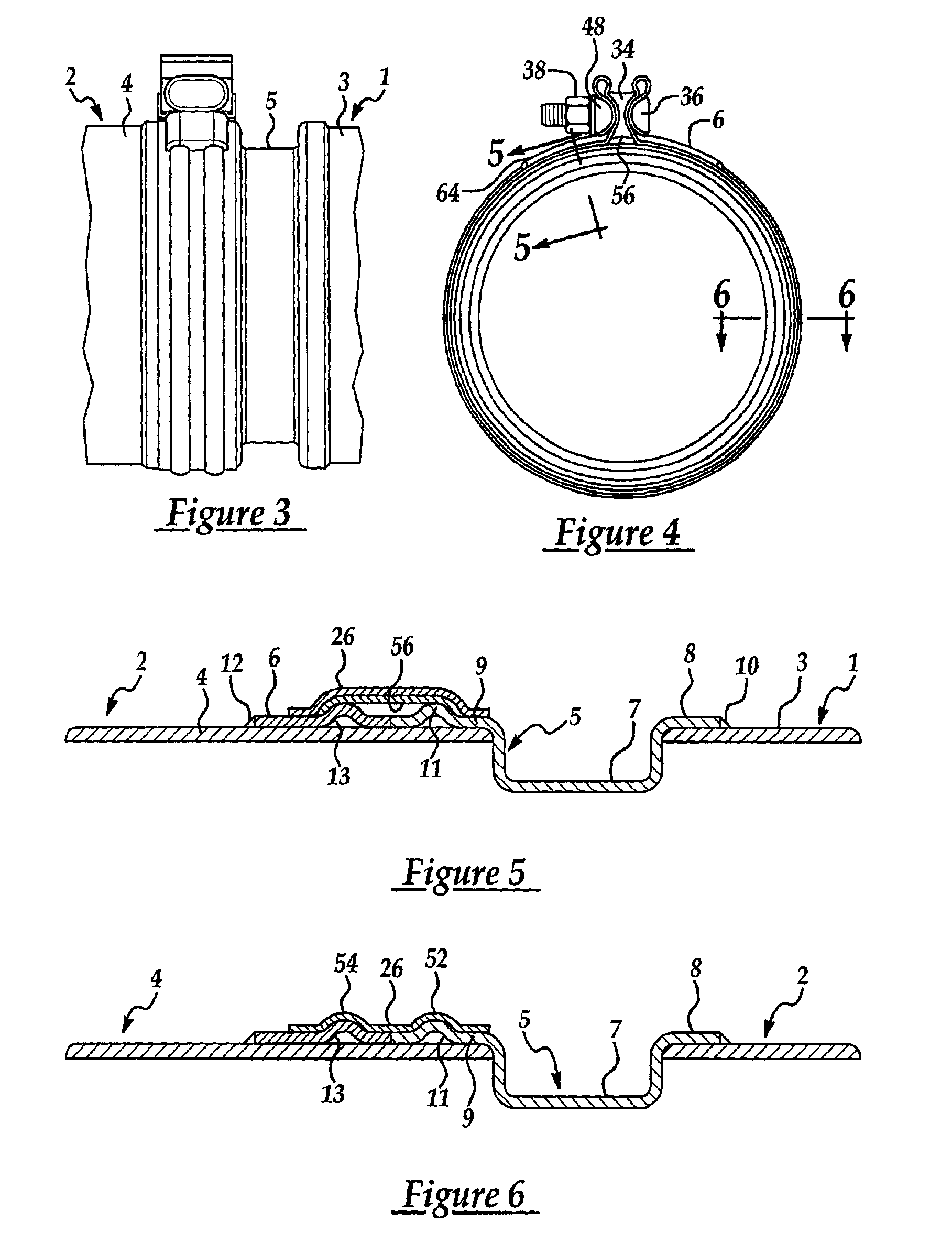 Clamp for joining tubular bodies