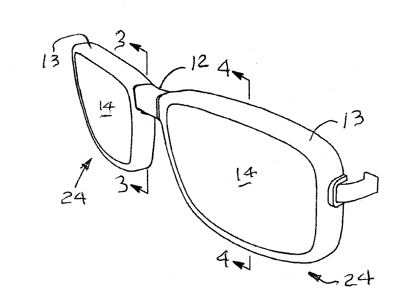 Attachable Front for Eyeglasses