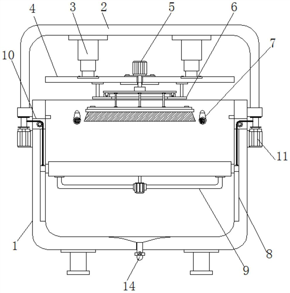 A household square mat rotary cleaning equipment