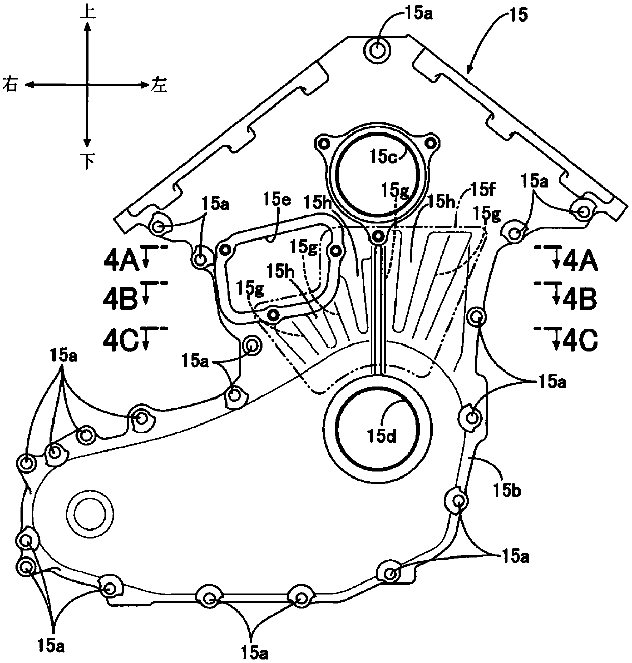 Cover parts for internal combustion engines