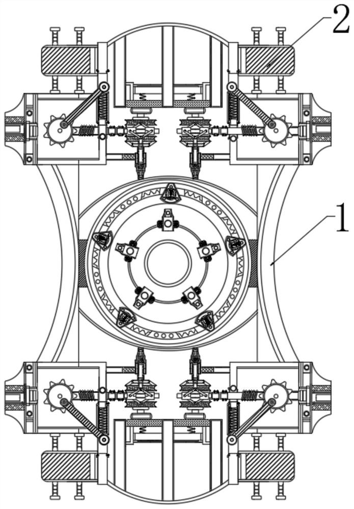 Equipment for machining automobile parts through stamping force