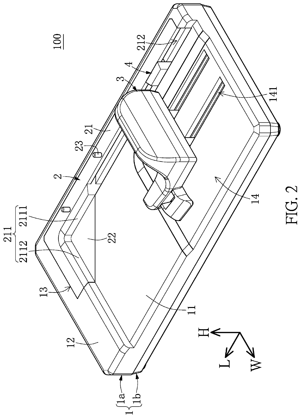 Glass screen film applicator and carrier module thereof
