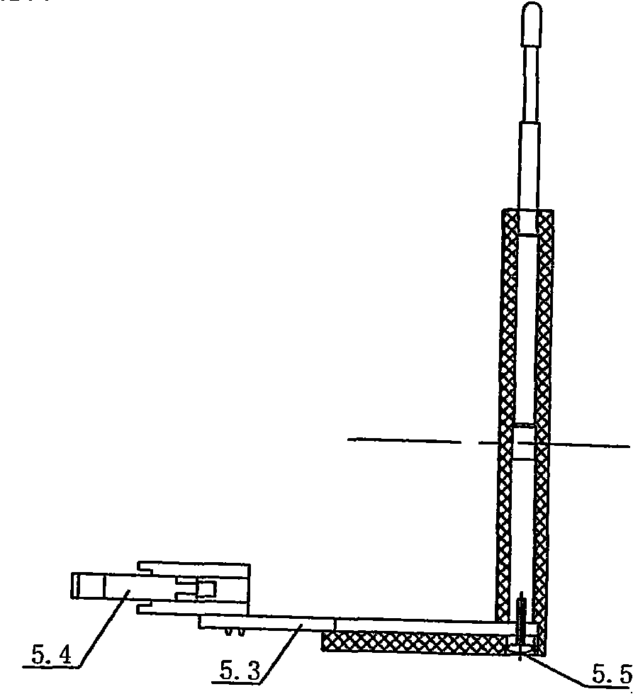 Auxiliary terminal needle bed component of electrical energy meter calibration stand connection device